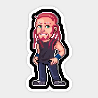 Pixels the Drummer Sticker